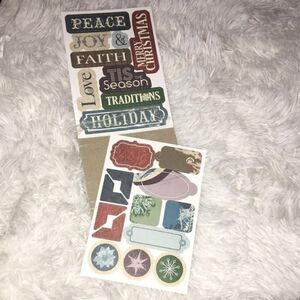 Creative memories vtg 22 die cut shapes holiday love faith joy color